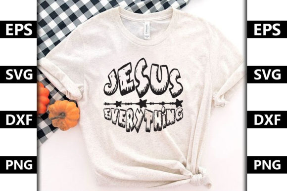 Christmas Quote SVG Design: Jesus Everything Graphics